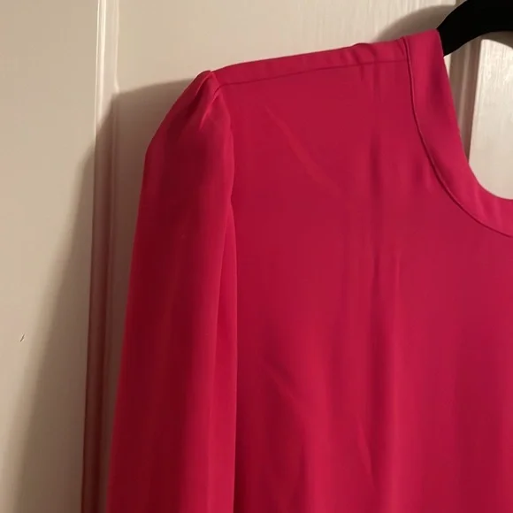 NWT Hot pink long sleeve Halogen dress, XXL - Picture 8 of 12